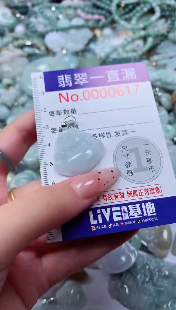 翡翠未镶嵌吊坠(不含链)617