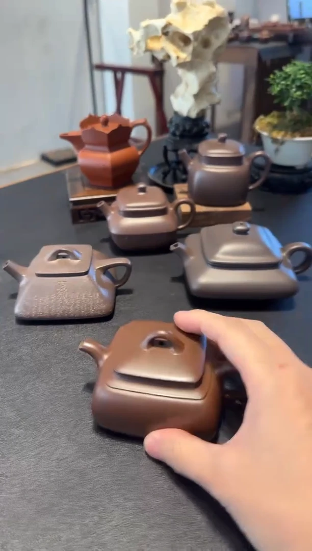 茶壶紫砂呀*长四方紫砂壶