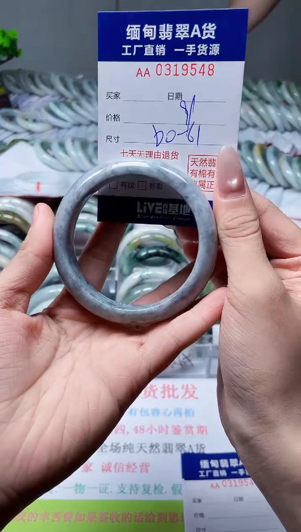未镶嵌手镯翡翠天然翡翠A货9548