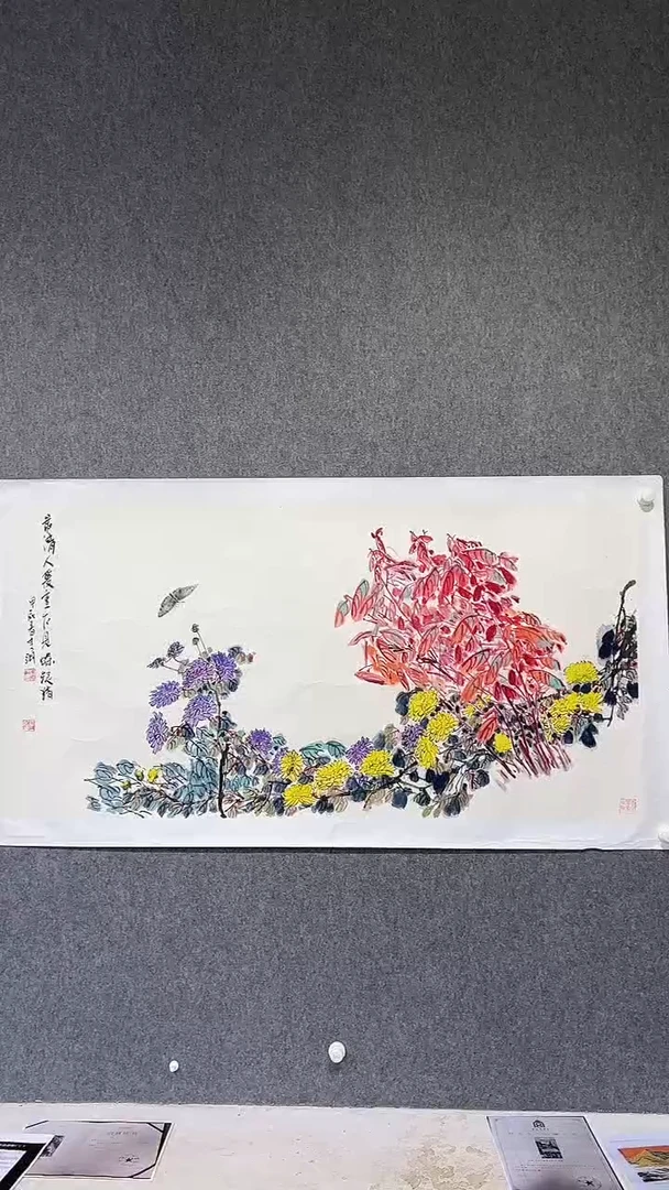 国画李纲-8平尺-国画作品-金