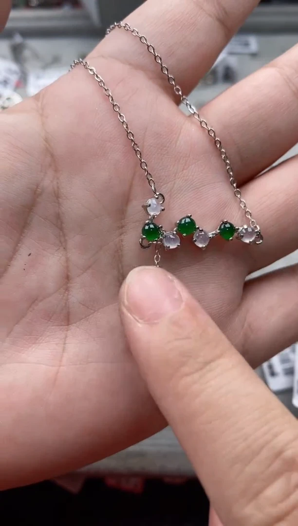 【闪购商品】翡翠戒指银S925镶嵌44444---5