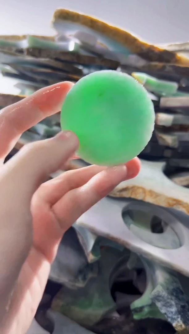 裸石翡翠缅甸翡翠A货文8041