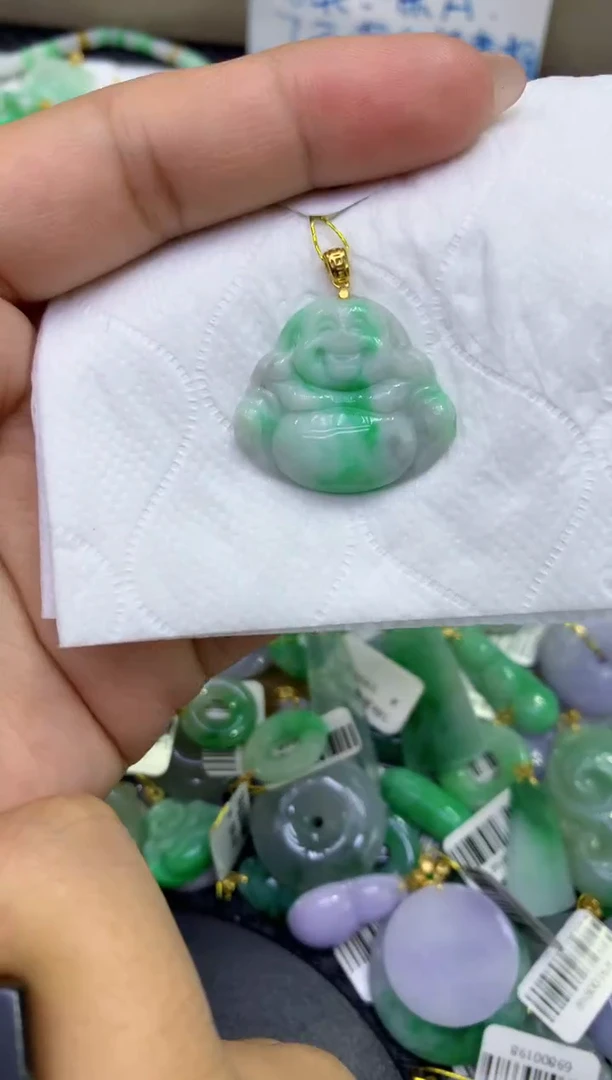 颈饰未镶嵌翡翠天然缅甸A货翡翠