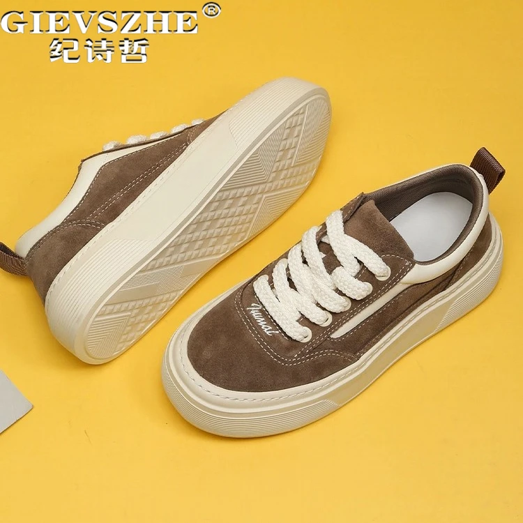 纪诗哲男鞋舒适厚底轻便运动鞋子男款潮流简约休闲鞋轻奢透气板鞋