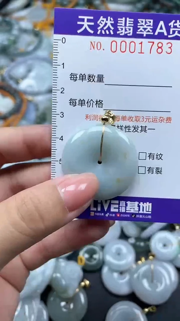 翡翠未镶嵌颈饰01783