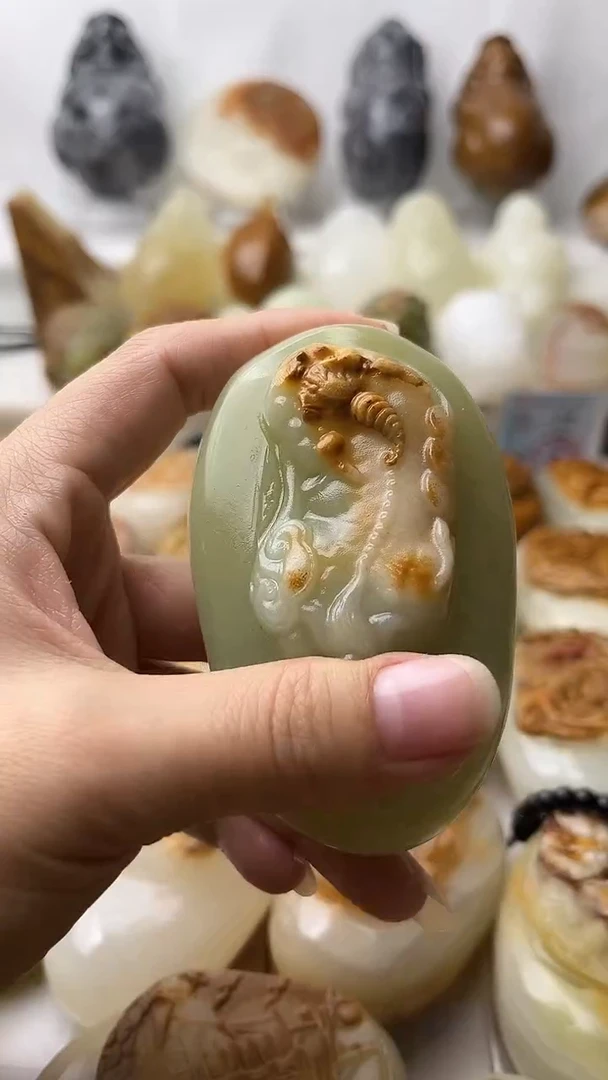 石材古青石棉纹正常不退换霸王貔貅