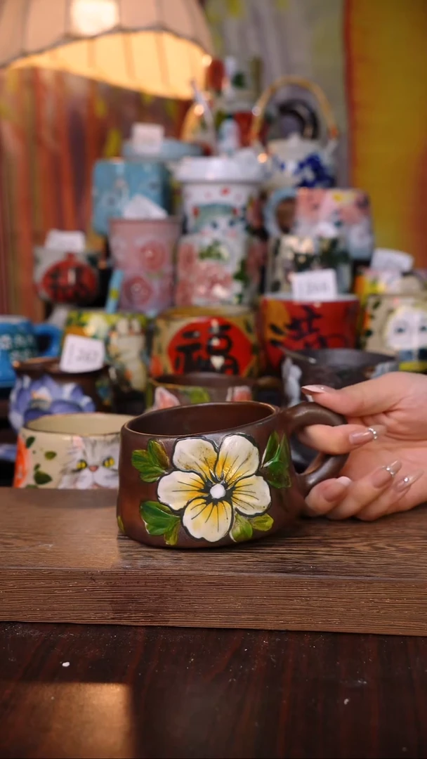 摆件陶泥垚手作 景德镇手工手绘陶瓷器物