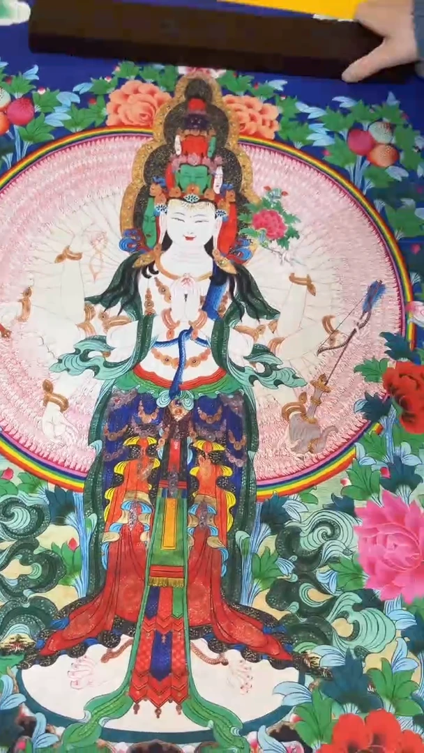 卷轴画绘画类唐卡   16085