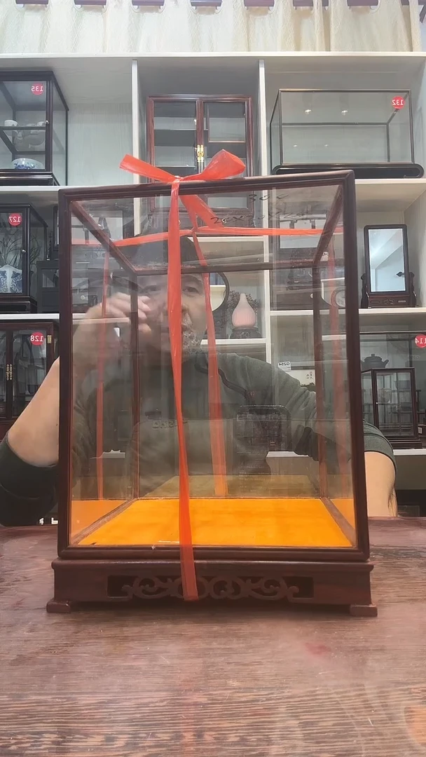 红酸枝木类六20*20*25玻璃罩300