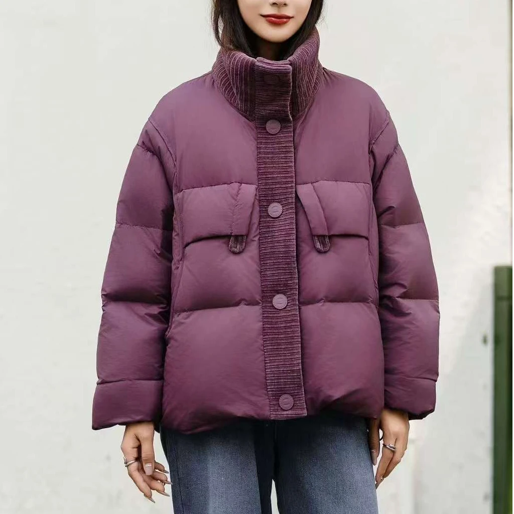 纪凡姬/6696-欧版时尚轻奢冬季保暖女士羽绒服