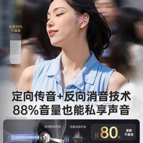 A7 Pro耳夹蓝牙耳机无线AI同声翻译降噪气骨传导运动2025新款