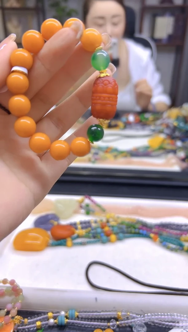 未镶嵌蜜蜡手链DIY款S798