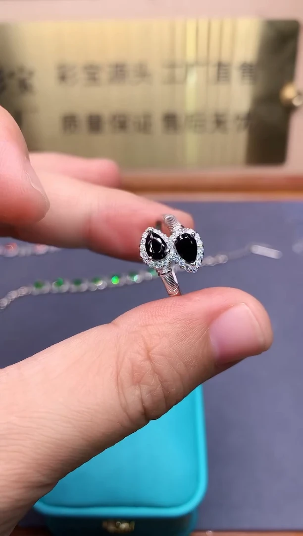 【闪购商品】蓝宝石戒指银S925镶嵌.........