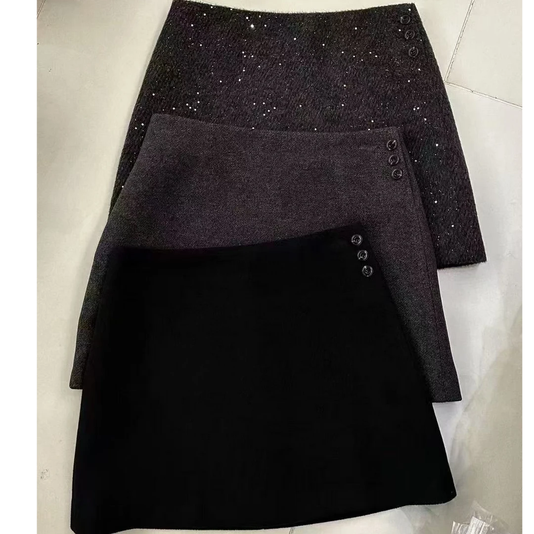 王美丽本丽-no退no换 谨慎下单241053三粒扣A字短裙