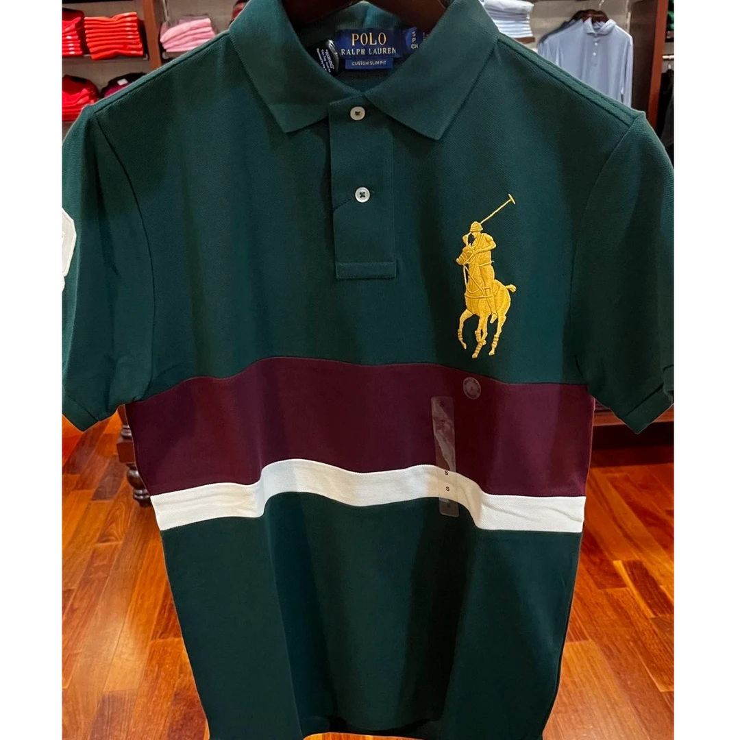 Ralph Lauren/拉夫劳伦710953494001男士刺绣大马标短袖POLO衫