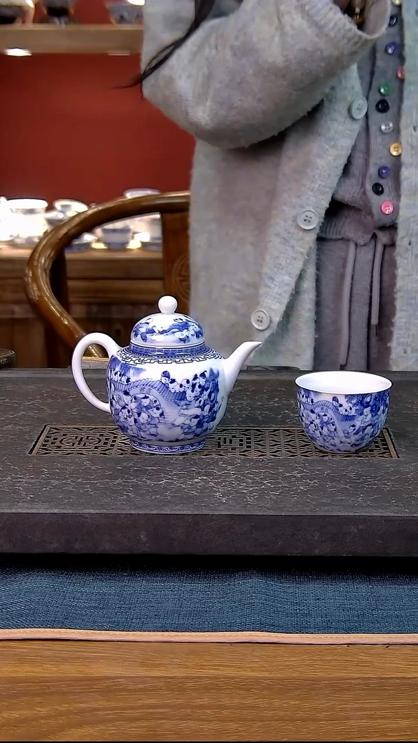 简装家用款2件套 白瓷陶瓷茶具