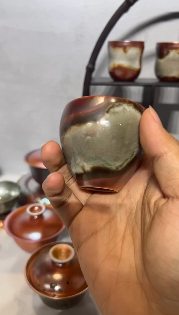 27柴房陶瓷柴烧落灰主人杯