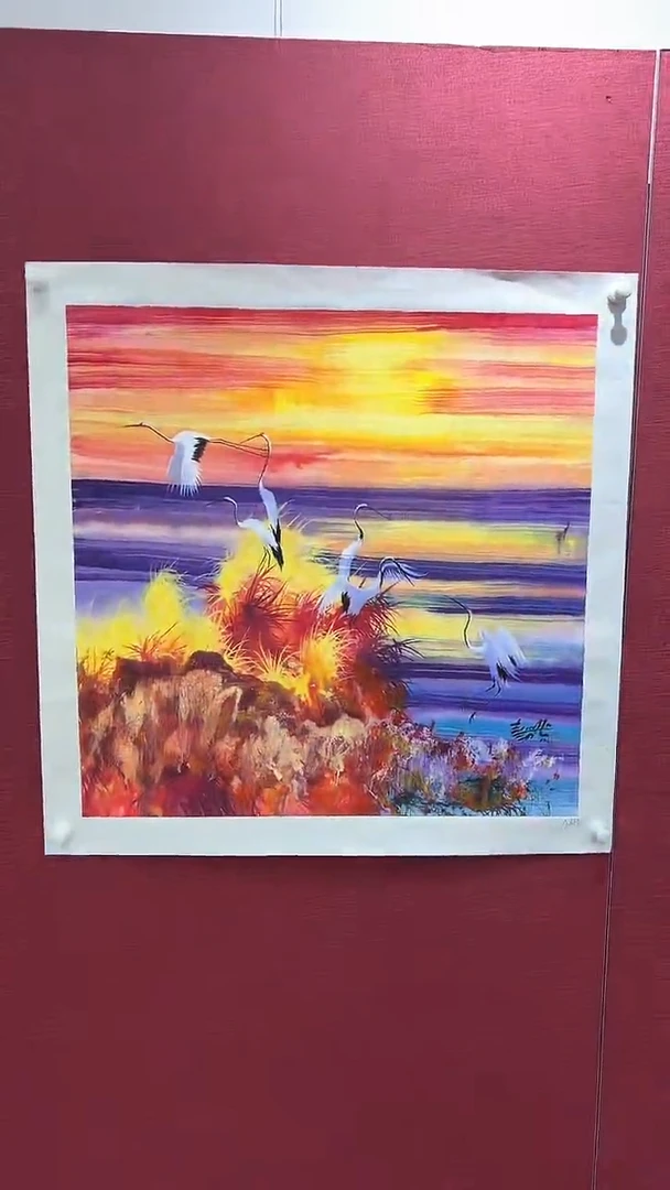国画赵燮绘画4平尺仙鹤画集作品