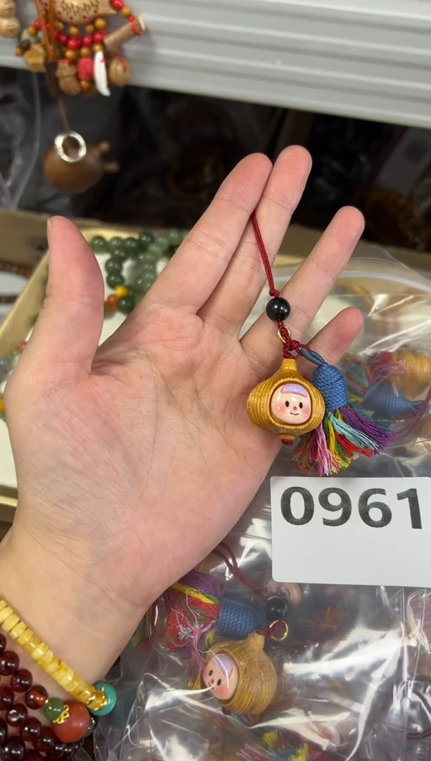 檀香木无事牌檀香木蒜头胜算在握挂件[0961]