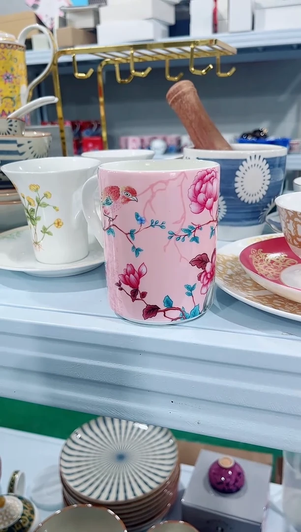 瓷片日用陶瓷（简装）水杯一个