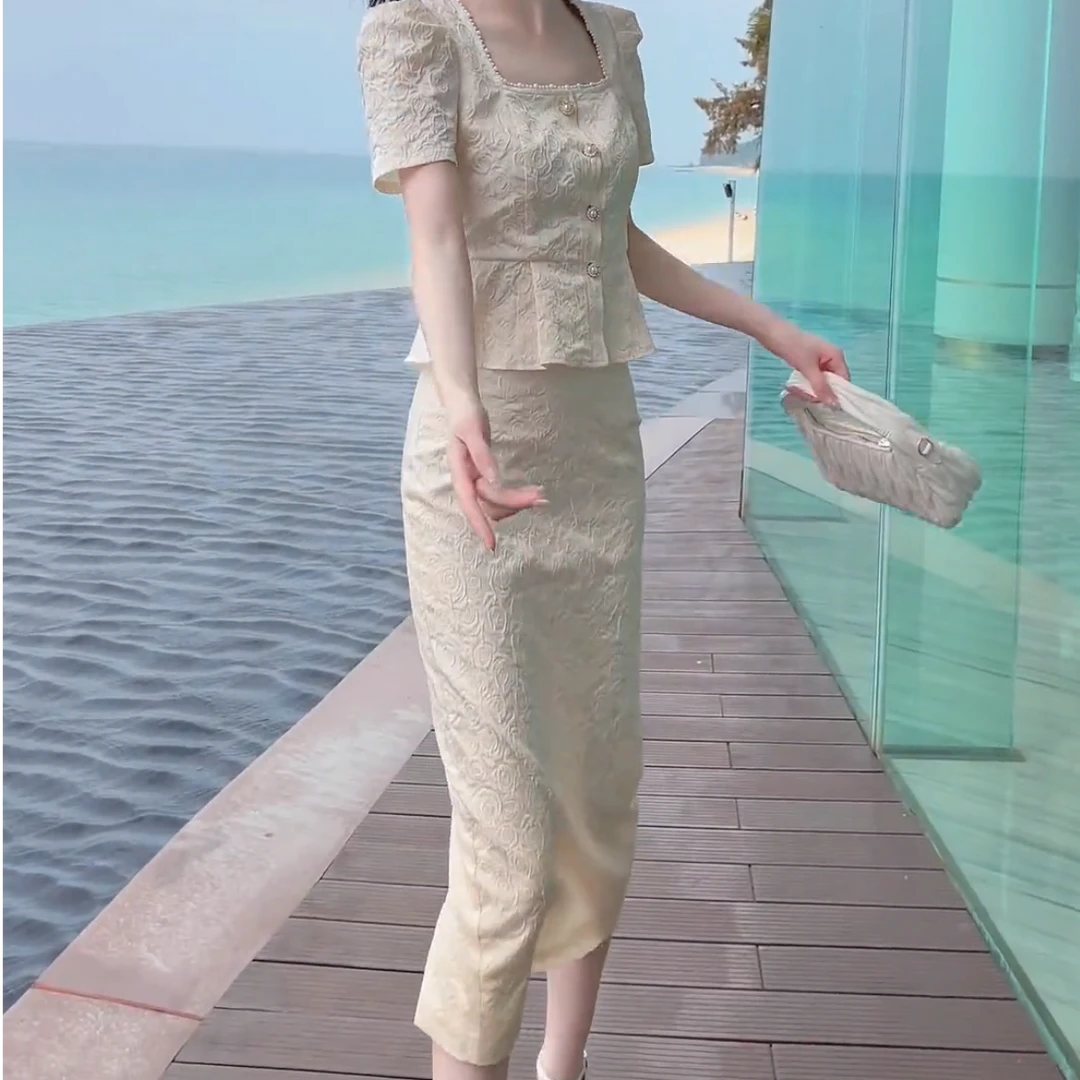 2025夏季新款时尚气质显瘦两件套
