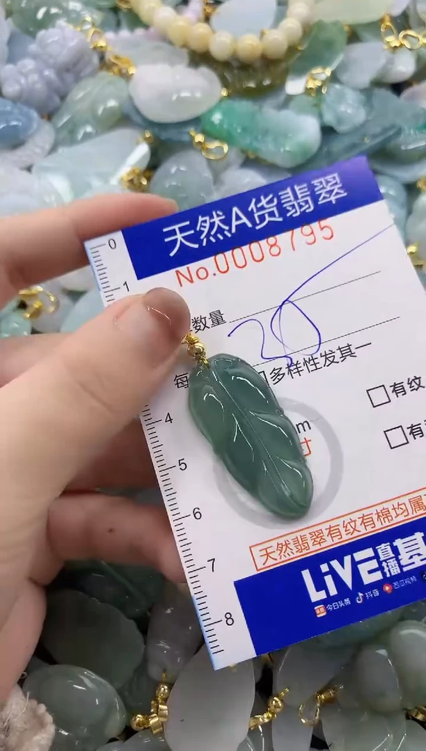 颈饰未镶嵌翡翠天然A货翡翠
