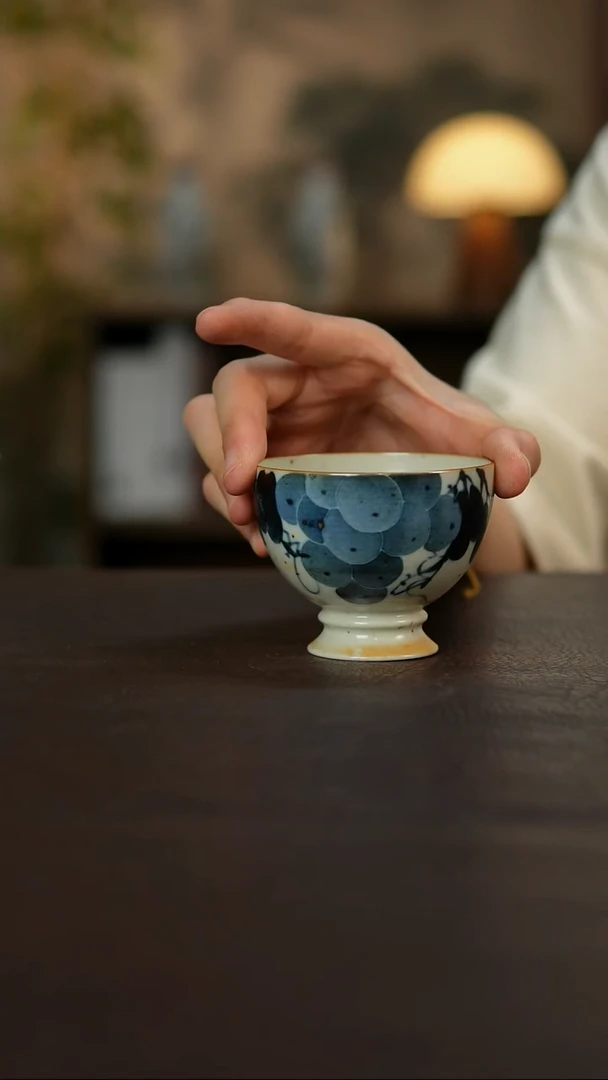 杯景德镇陶瓷杯碗柴烧多人