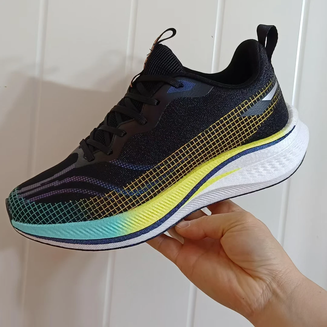 减震男士透气防滑跑步鞋潮流百搭男飞织轻便透气跑鞋时尚6126