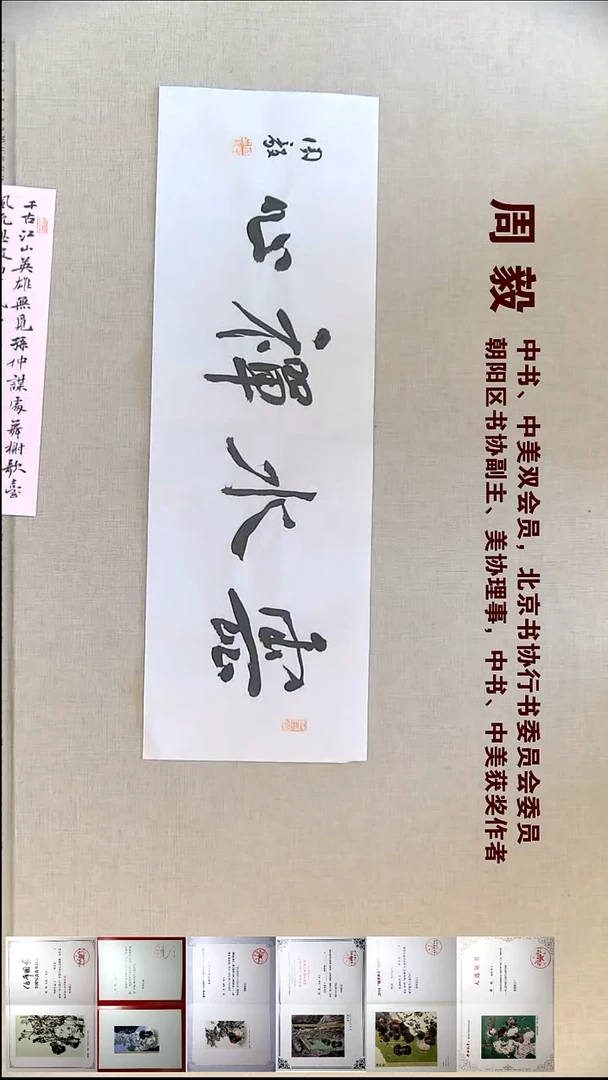 书法周毅书法福利23*69云水禅心