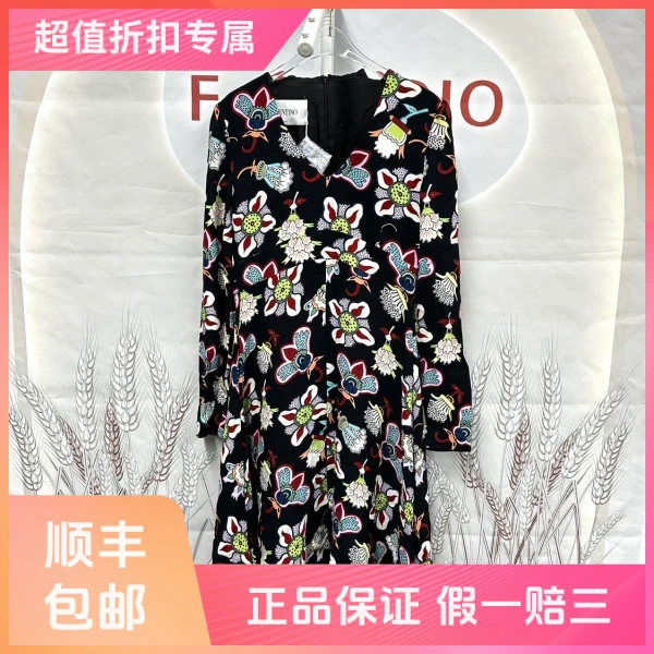 妃鱼/华伦天奴/聚酯纤维/连衣裙/95新/s零九二四