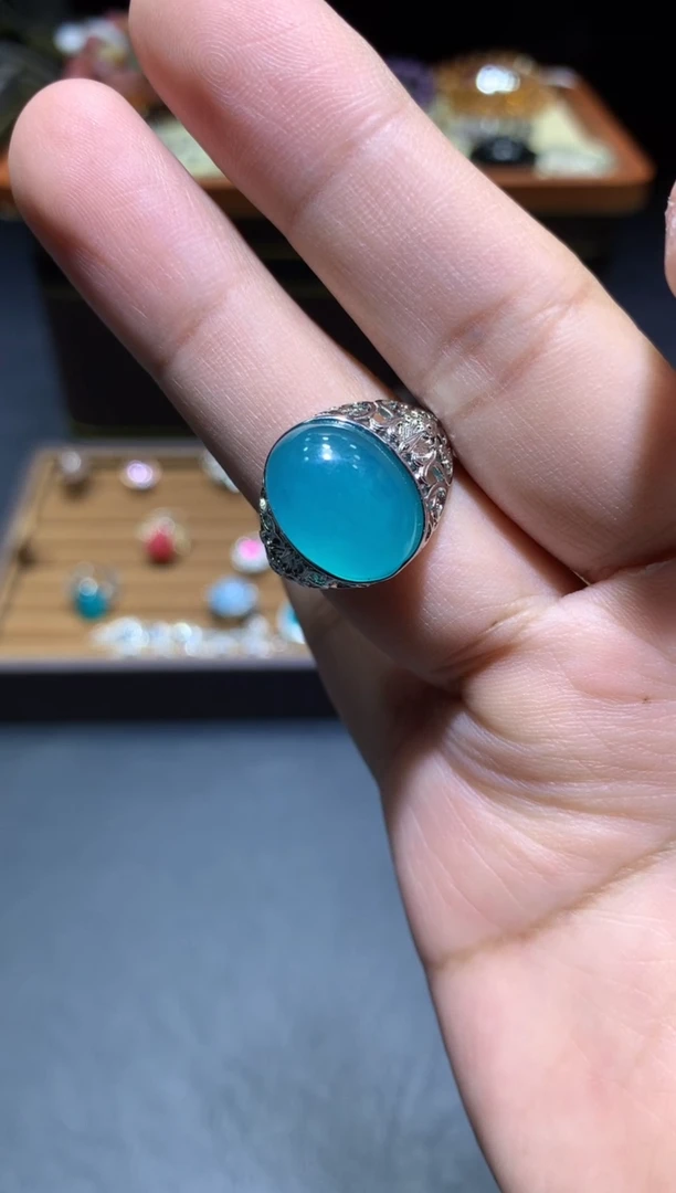 【闪购商品】天河石戒指未镶嵌P54