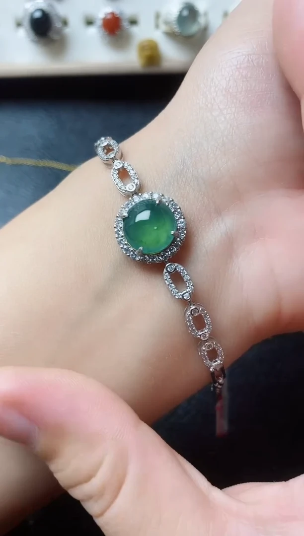 【闪购商品】翡翠戒指银S925镶嵌11111