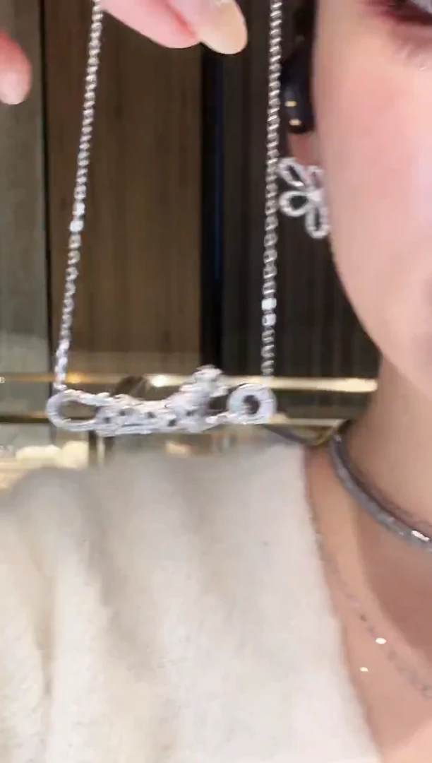 铂Pt950镶嵌项链钻石AY0384-PT-45