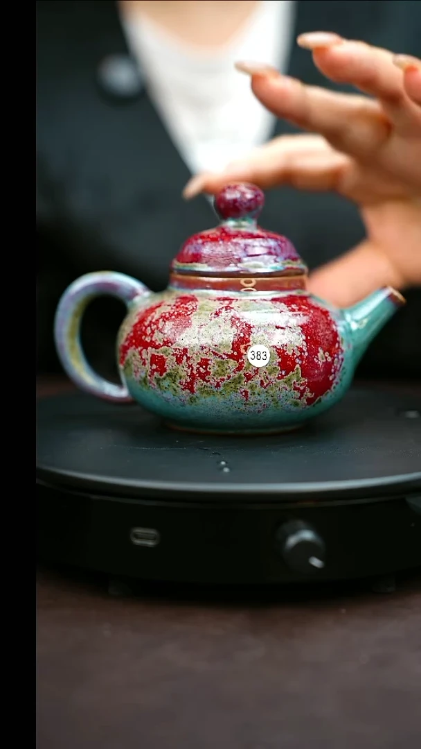 383#原矿钧瓷炉钧釉容天壶