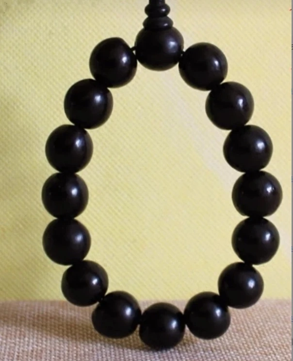 非金属树脂手链 御廷膜方情侣15颗黑色女款手串手饰串珠饰品配饰