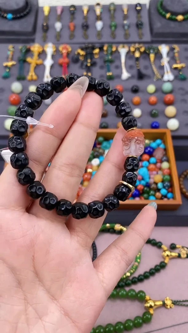 未镶嵌和田玉挂件无相手串金版