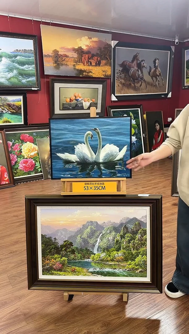 油画【28号】约53*35cm丨朝鲜原创纯手绘孤品油画丨顺丰包邮