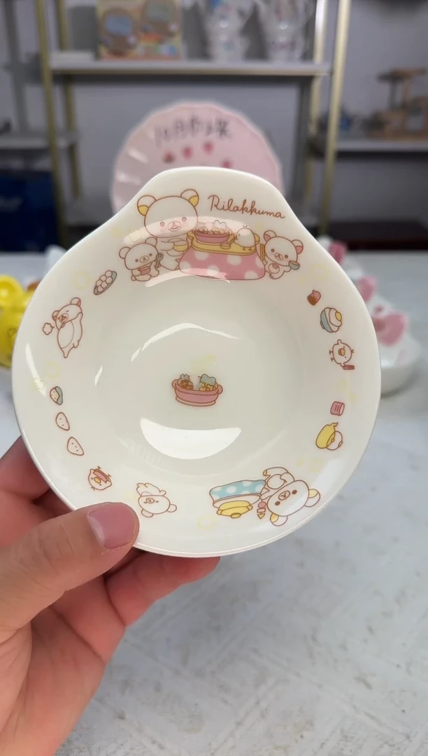 瓷片可爱卡通陶瓷餐具