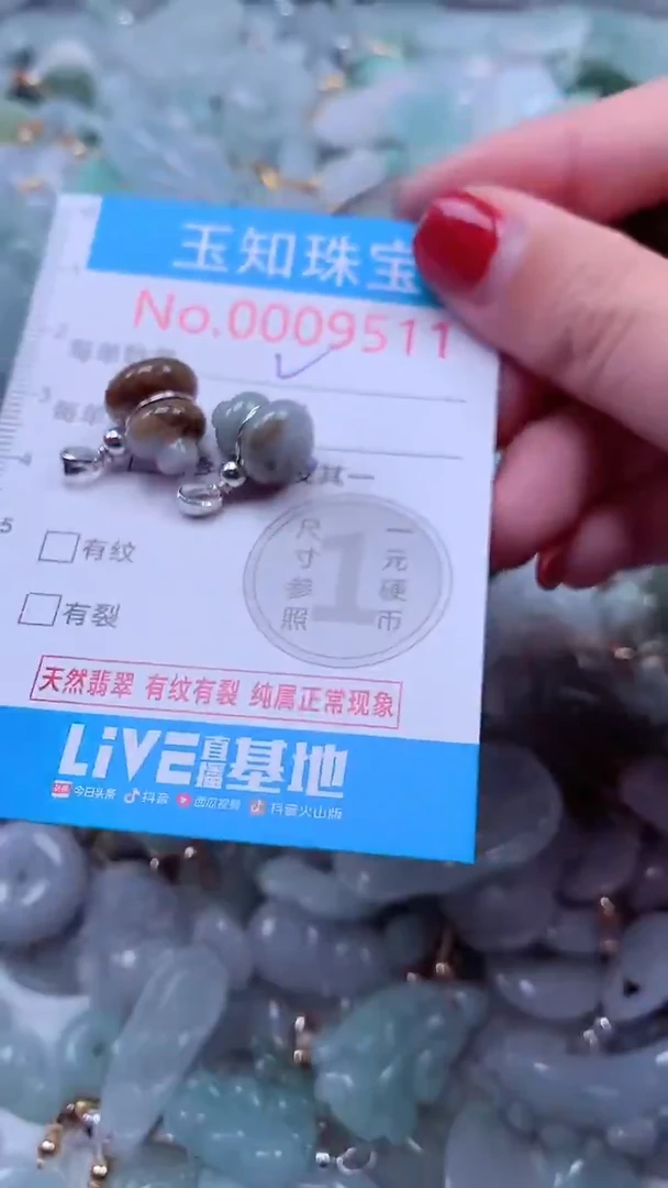 吊坠(不含链)未镶嵌翡翠9511