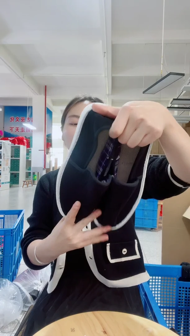 闪购黑色棉麻39码32号