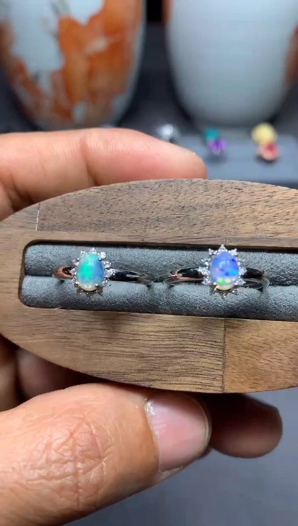 【闪购商品】欧泊戒指未镶嵌W15（随机性发货只发一单）