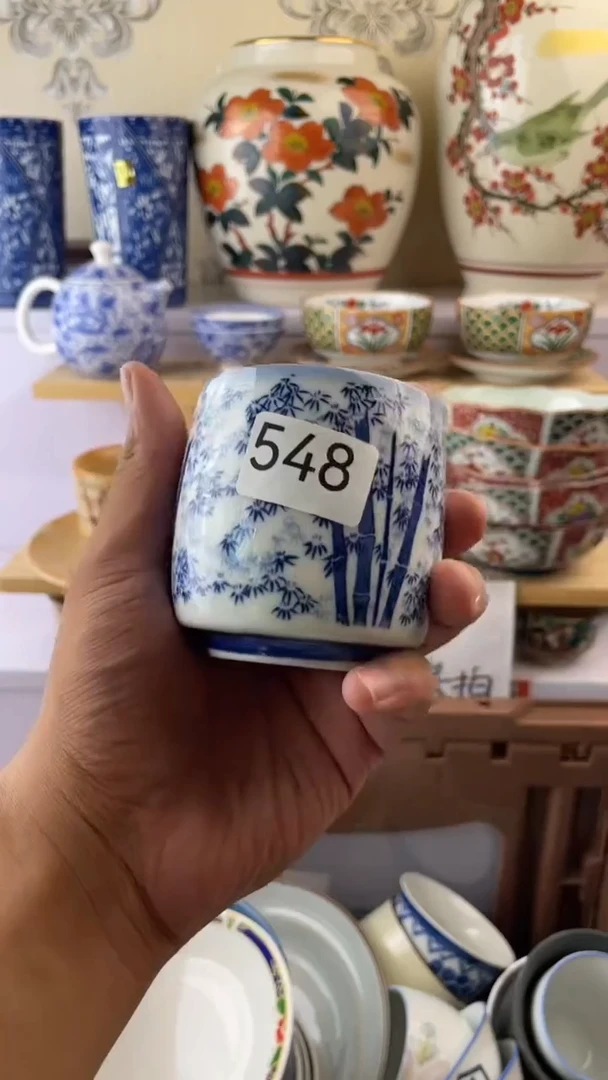 瓷片彩**雨548满18元包邮谨慎参拍