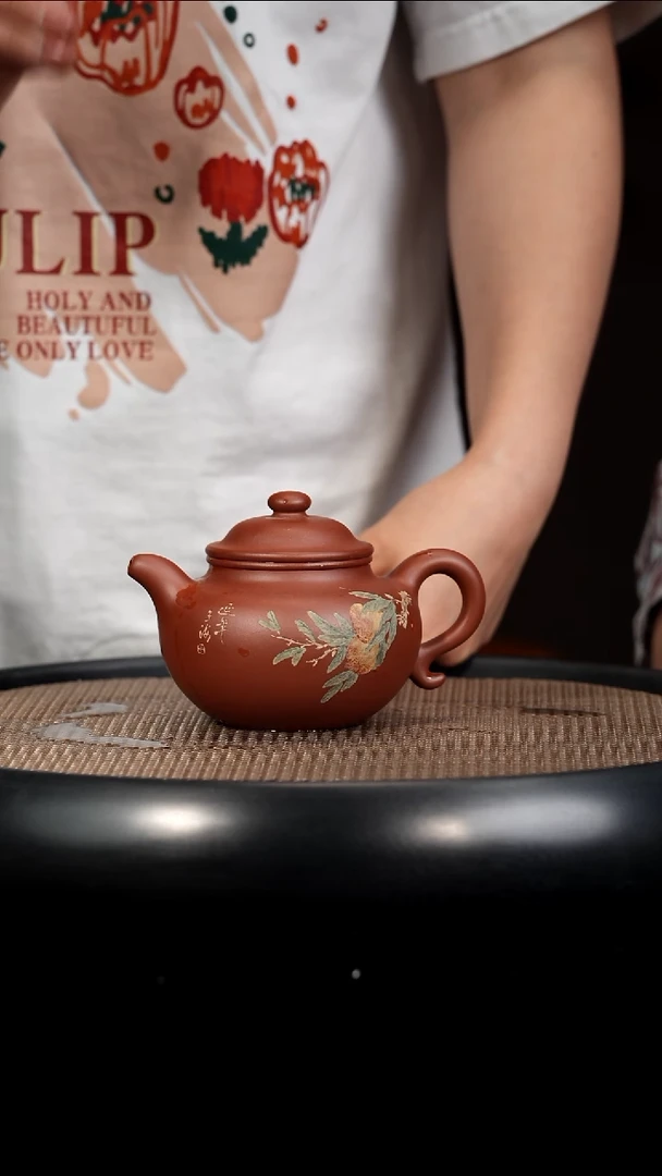 茶壶紫砂【F029】莲子宜兴紫砂WX