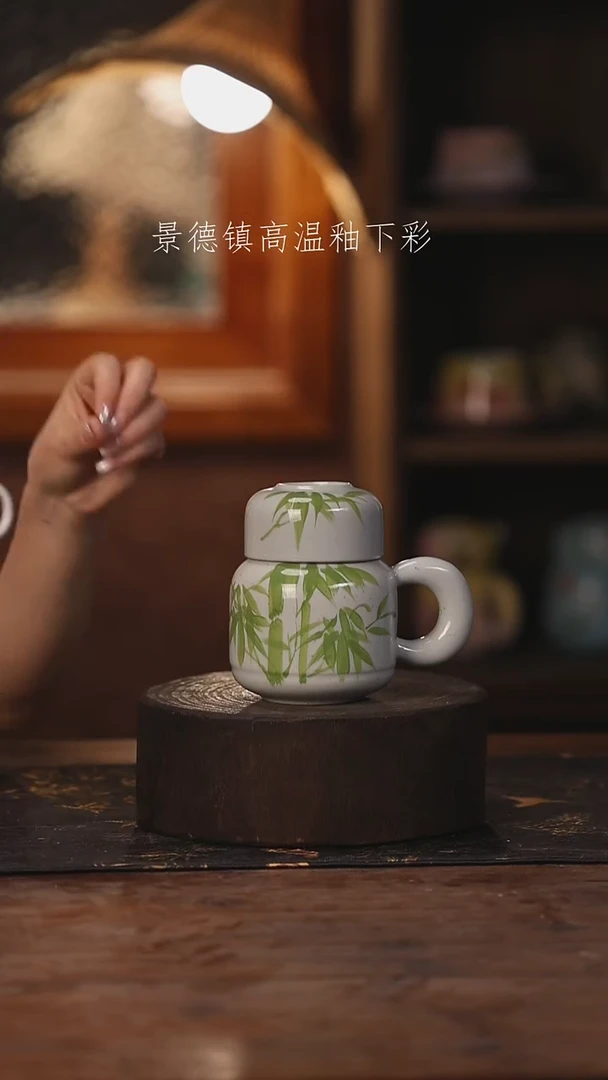陶瓷景德镇高温釉下手绘陶瓷232