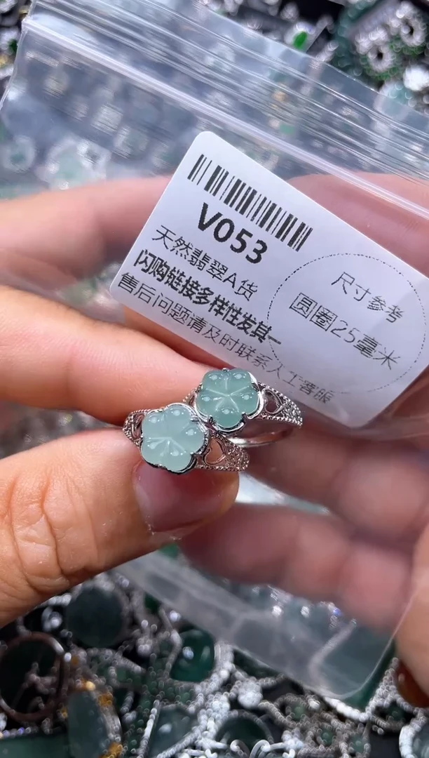 【闪购商品】翡翠颈饰未镶嵌V053戒指 多样性发其一