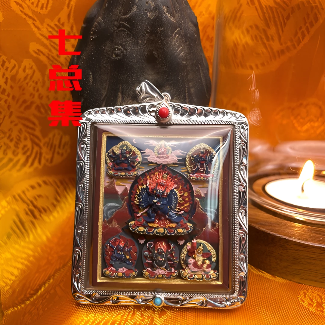 西藏擦擦吊坠精工彩绘(七总集合集)擦擦挂件吊坠