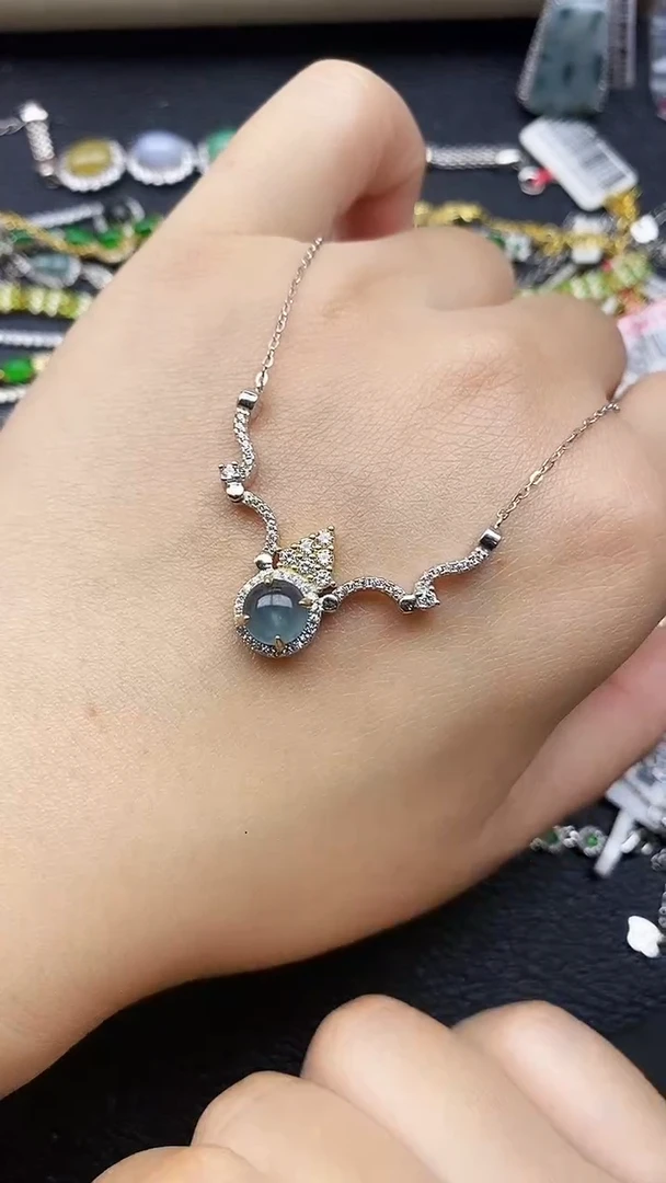 银S925镶嵌戒指翡翠1