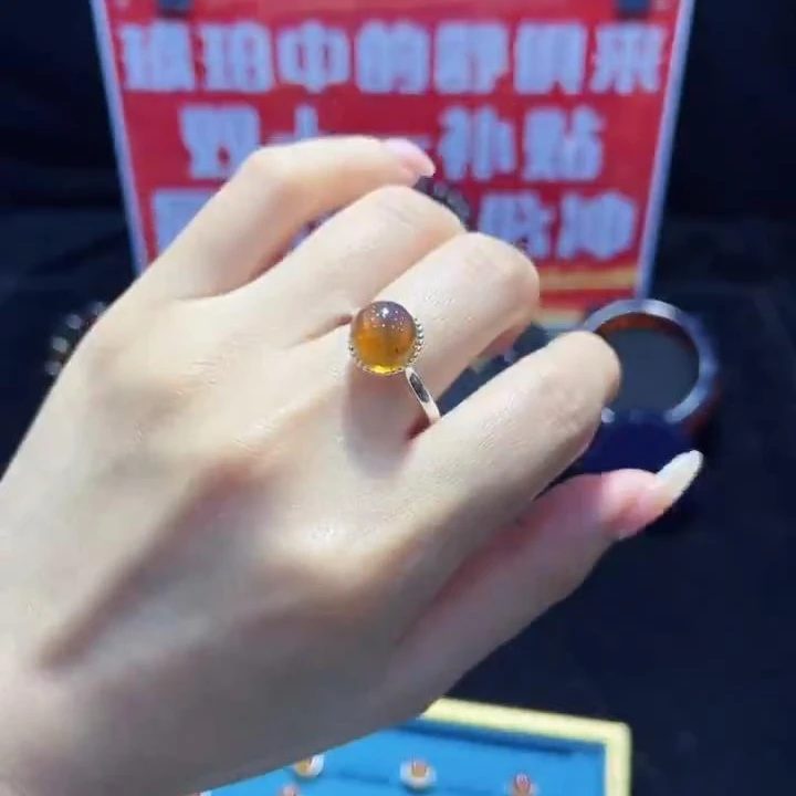 【李哥推荐】缅甸琥珀戒指@XL51102083@