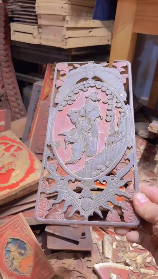 【闪购商品】香榧木老木雕老物件花板