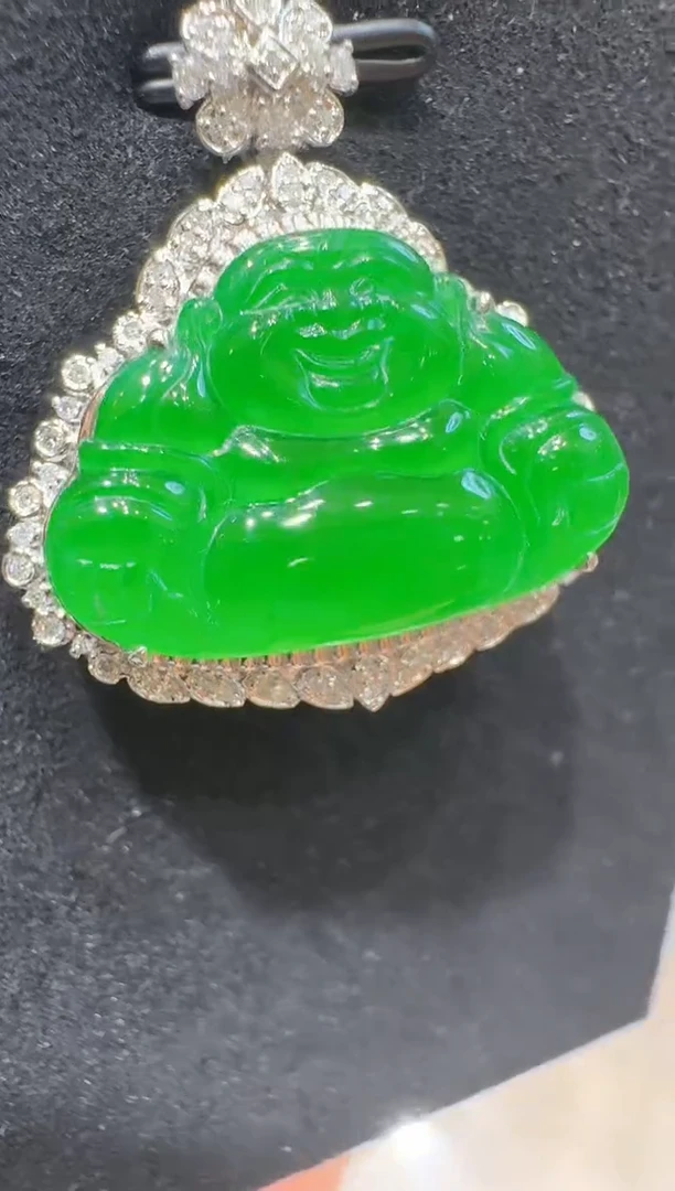 吊坠(不含链)18K金镶嵌翡翠多样性团购发一件